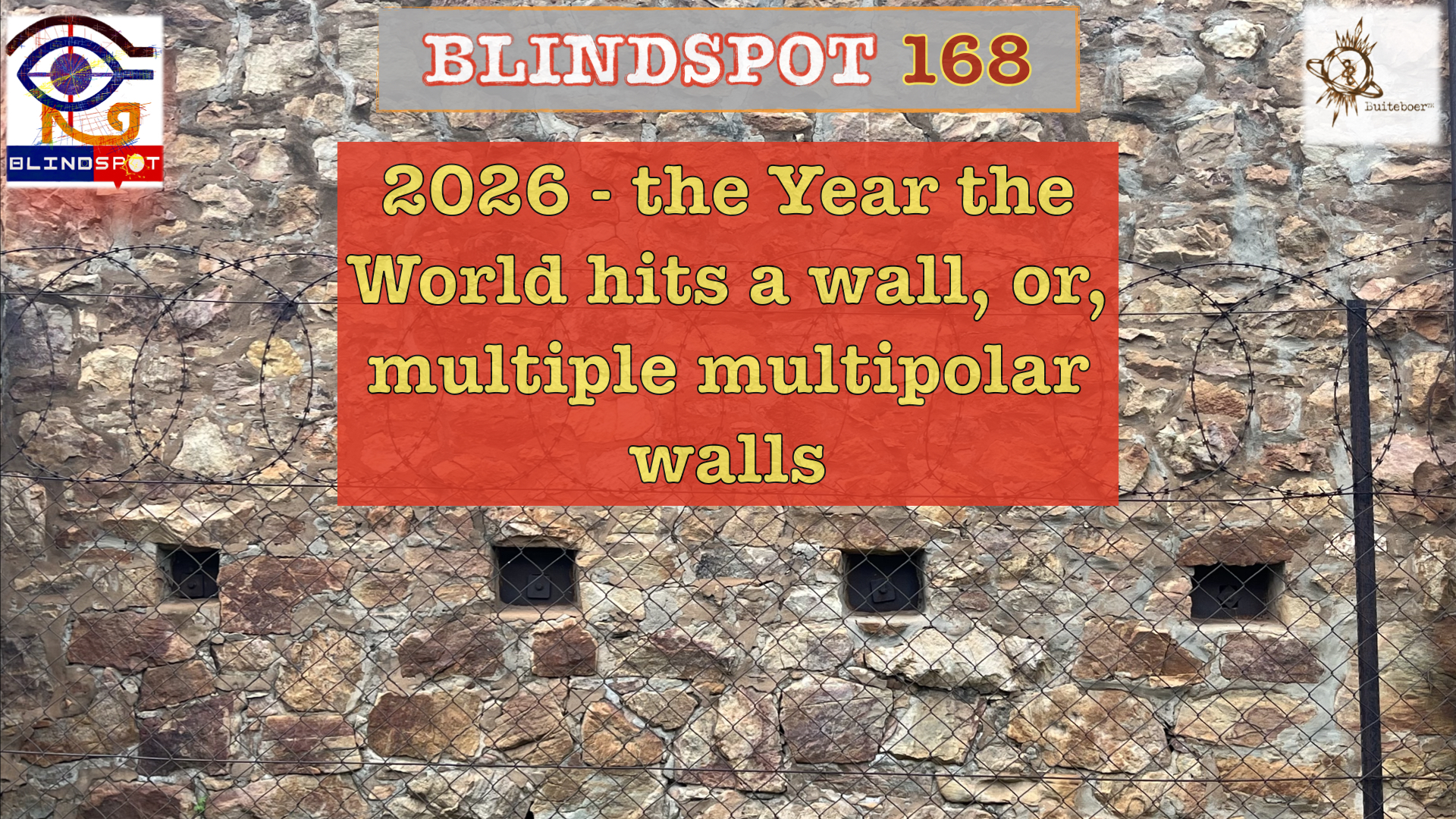 Read more about the article Blindspot 168 – 2026 – The year the world hits multiple multipolar walls & Trumps Postmodern Imperialism