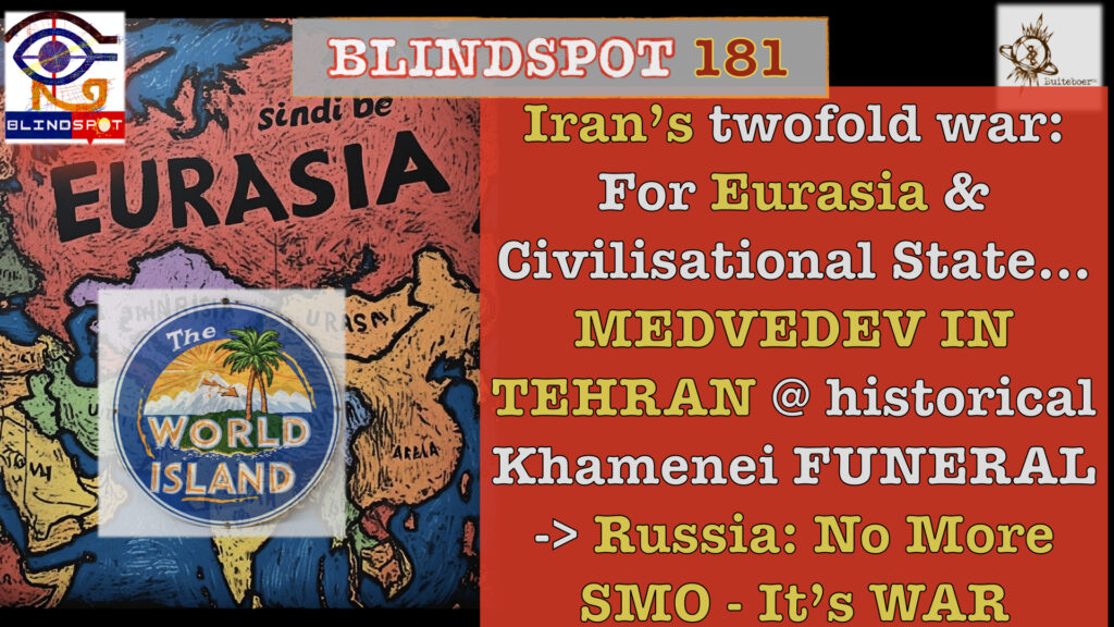 Blindspot 181 – Russia -> No more SMO <- It is War! Trump gifts EUkraiNATO with Patriot missile production